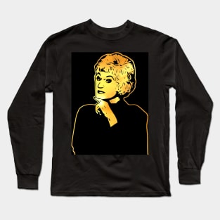 Bea Arthur | Gold Series | Pop Art Long Sleeve T-Shirt